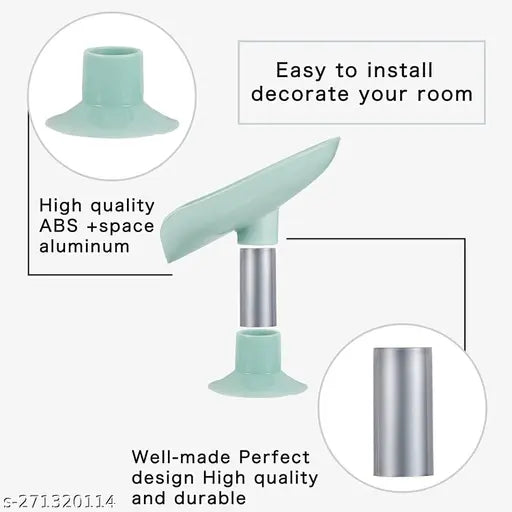Dish Leaf-Shape Self Draining Soap Dish Holder, Not Punched Easy Clean Bar Soap Dish Holder With Suction Cup Soap